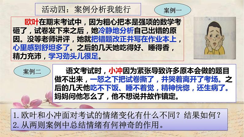 人教版道德与法治七年级下册 4.1 青春的情绪 课件第8页