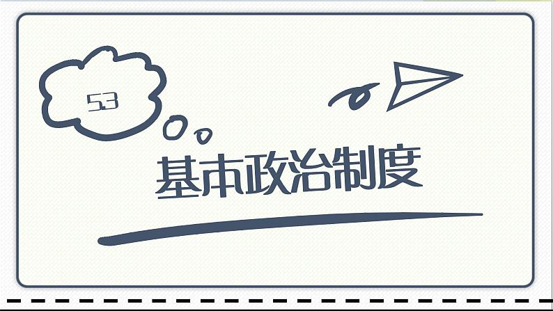 人教版道德与法治八年级下册 5.3基本政治制度 课件第1页