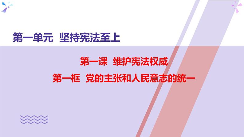 1.1党的主张和人民意志的统一课件-2020-2021学年部编版道德与法治八年级下册第2页