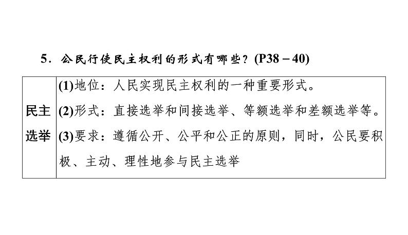 2022年河北中考道德与法治一轮复习课件：专题二  第4课时　民主与法治第7页