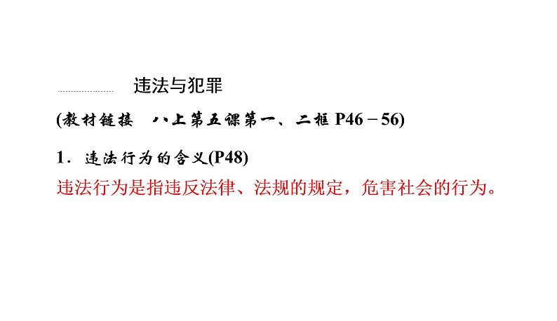 2022年河北中考道德与法治一轮复习课件：专题二  第3课时　做守法的公民02