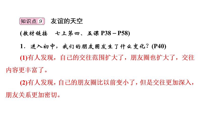 2022年河北中考道德与法治一轮复习课件：专题四第3课时　交往与沟通，在集体中成长02