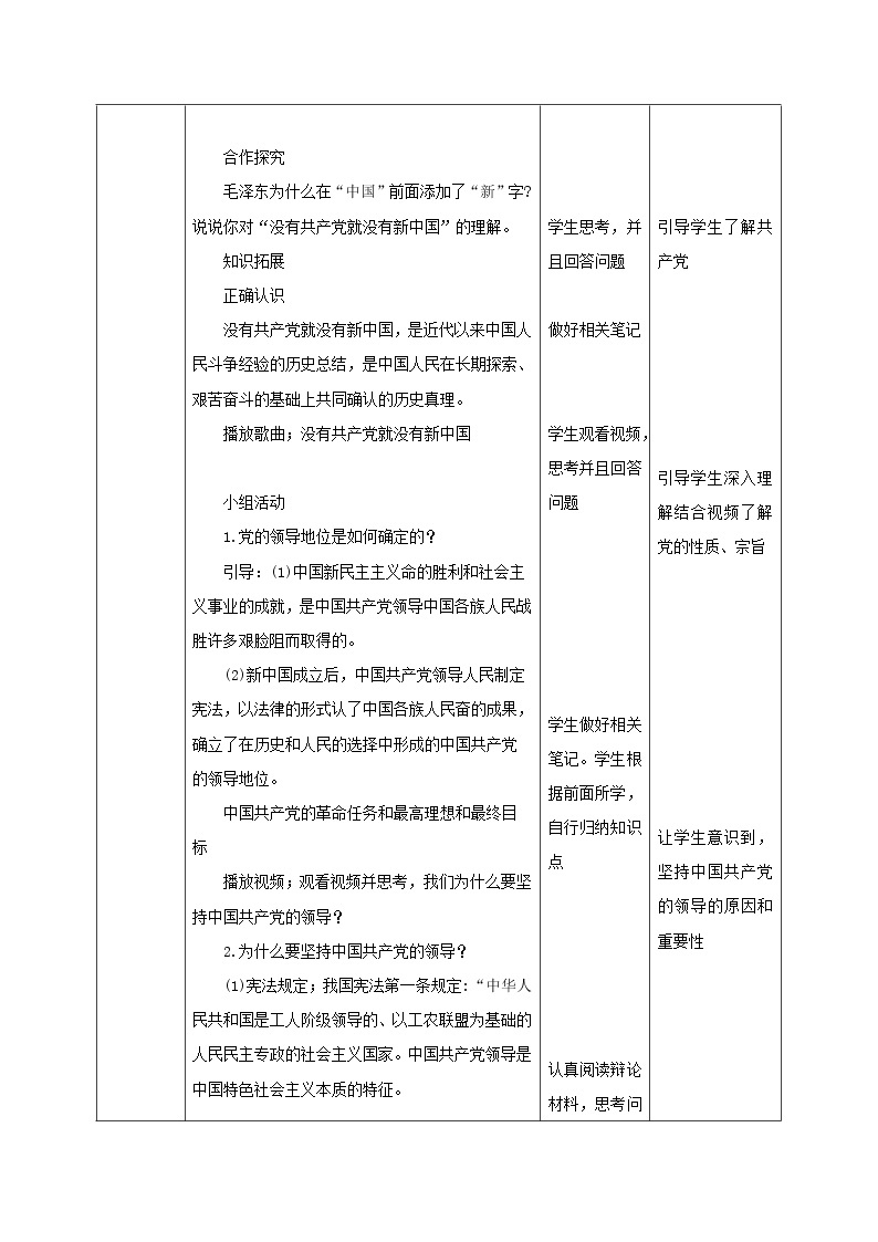 部编版道德与法治八年级下册 1.1 党的主张和人民意志的统一 课件+视频素材（送教案）02