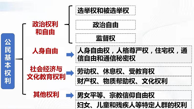部编版道德与法治八年级下册 3.1 公民基本权利 课件第7页