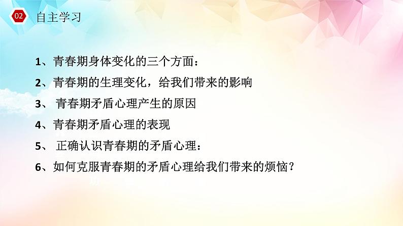 2021-2022学年统编版七年级下册1.1悄悄变化的我 课件第3页