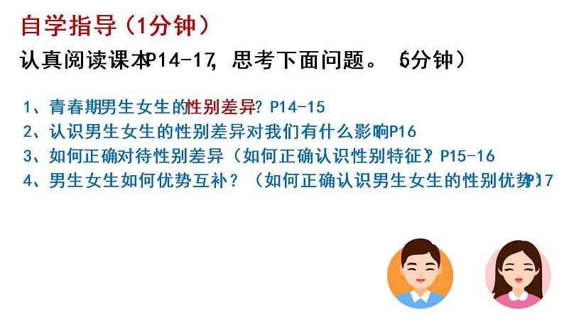 2021-2022学年统编版七年级下册2.1男生女生 课件（22张）第6页