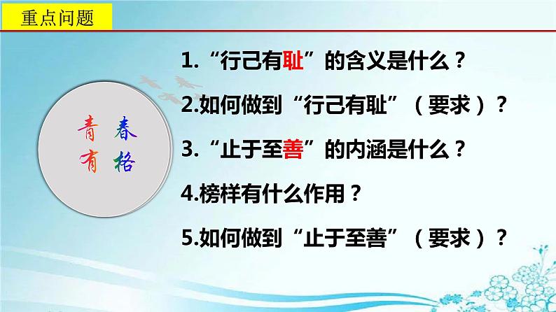 2021-2022学年统编版七年级下册3.2青春有格 课件（26张）第3页