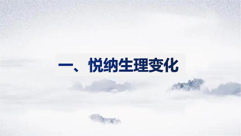 2021-2022学年统编版七年级下册1.1悄悄变化的我课件（20张）02