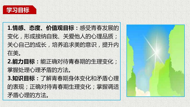 2021-2022学年统编版七年级下册1.1悄悄变化的我 课件（30张） (2)第4页