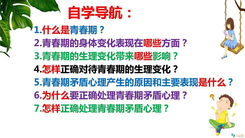 2021-2022学年统编版七年级下册 1.1 悄悄变化的我 课件（19张）第3页