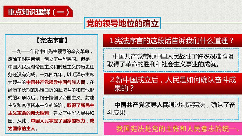 2021-2022学年统编版八年级下册 1.1党的主张和人民意志的统一 课件 第8页