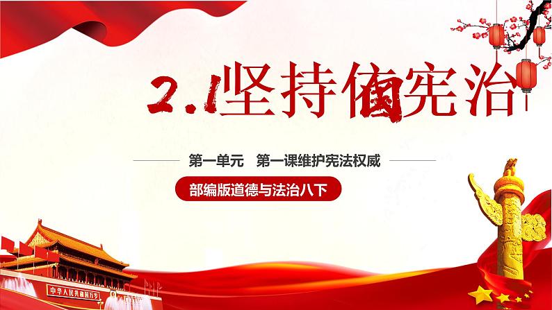 2021-2022学年统编版八年级下册 2.1坚持依宪治国_  课件 （29张）第3页