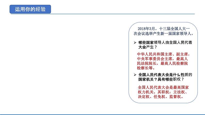 2021-2022学年统编版八年级下册 6.1 国家权力机关  课件 （23张）06