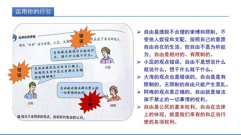 2021-2022学年统编版八年级下册 7.1 自由平等的真谛  课件 （31张）第6页