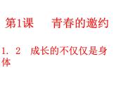 1.2成长的不仅仅是身体课件2021-2022学年部编版道德与法治七年级下册