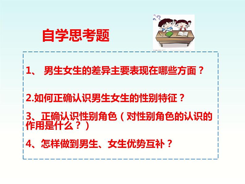 2021-2022学年部编版道德与法治七年级下册 2.1 男生女生课件（37张PPT ）第4页