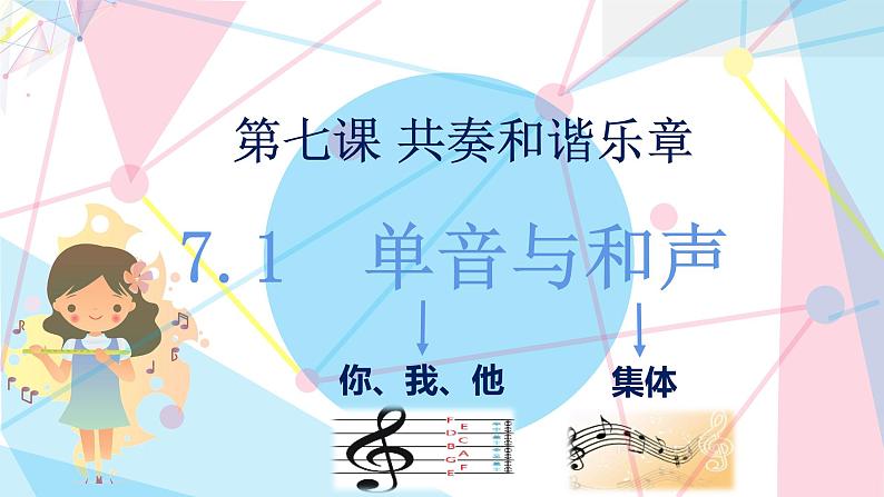 7.1　单音与和声课件2021-2022年部编版七年级道德与法治下册第1页