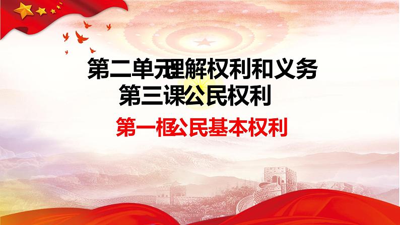 3.1公民基本权利课件-2021-2022学年部编版道德与法治八年级下册第1页