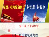 2021-2022 统编版九年级下册 4.1中国的机遇与挑战 课件 （23张）