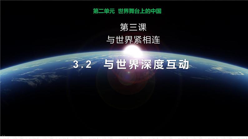 2021-2022 统编版九年级下册 3.2与世界深度互动 课件 （16张）第2页