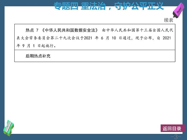 专题四重法治守护公平正义课件-2022年中考道德与法治二轮热点专题复习第3页