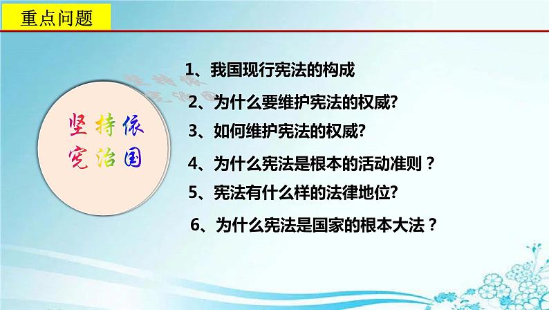 2021-2022学年统编版 八年级下册 2.1坚持依宪治国  课件（29张）第3页