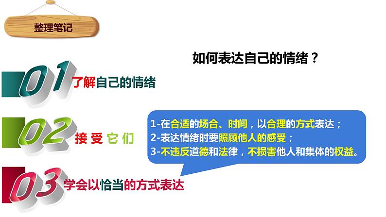 部编版七年级下册道德与法治----4.2　情绪的管理 课件+ 视频素材）08