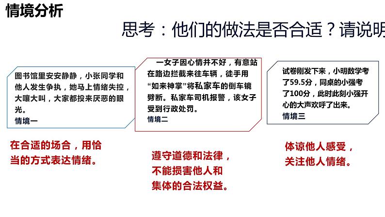 部编版七年级下册道德与法治----4.2情绪的管理 课件+视频）08