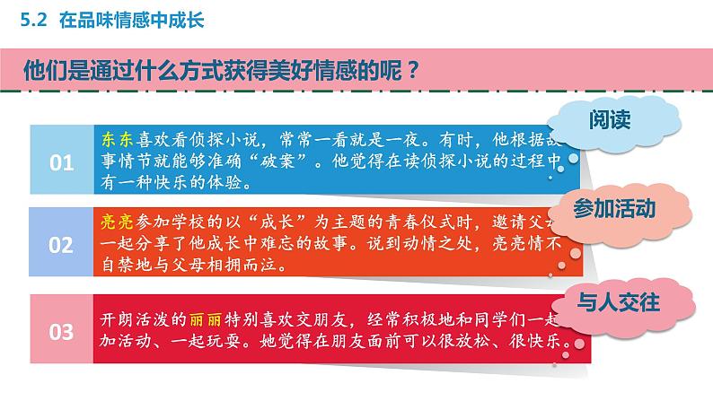 部编版七年级下册道德与法治----5.2　在品味情感中成长 课件第7页