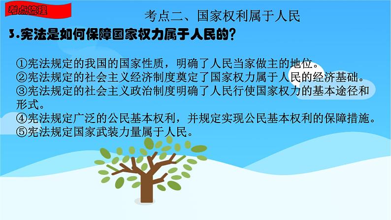 八年级下册第二单元坚持宪法至上复习课件2022年中考道德与法治一轮复习第8页