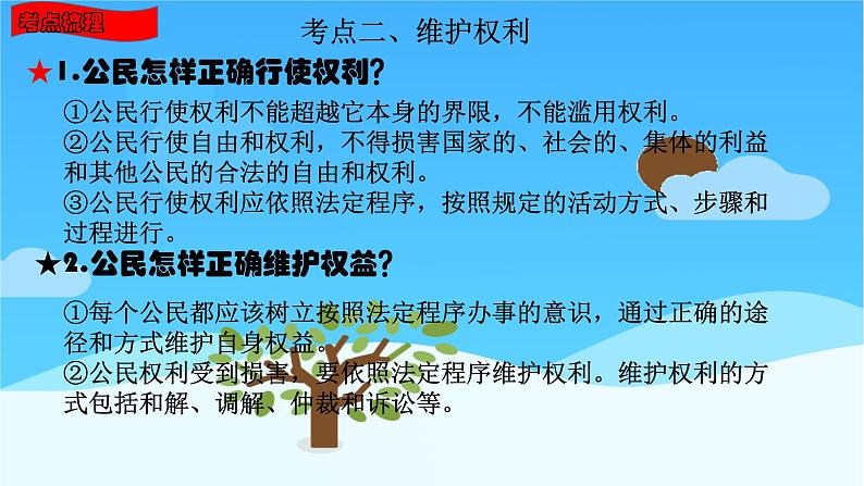 八年级下册第二单元理解权利义务复习课件2022年中考道德与法治一轮复习 (1)第8页