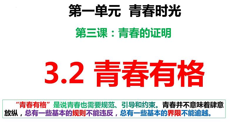 3.2青春有格课件2021-2022学年部编版道德与法治七年级下册第2页