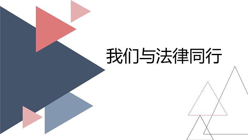 10.2我们与法律同行课件-2021-2022学年人教版道德与法治七年级下册第1页