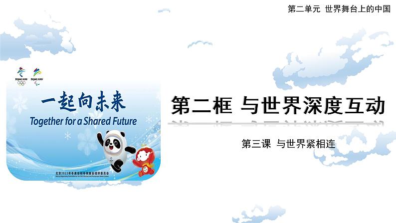 3.2与世界深度互动课件2021-2022学年部编版道德与法治九年级下册第1页