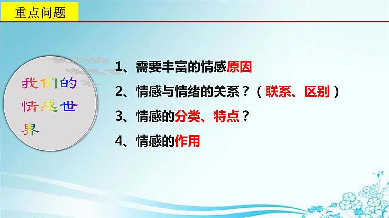 2021-2022学年道德与法治七年级下册  5.1 我们的情感世界  课件（23张）第3页