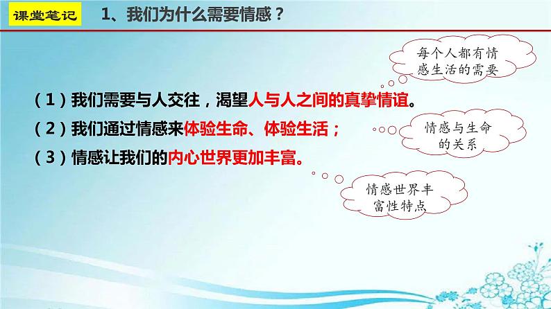 2021-2022学年道德与法治七年级下册  5.1 我们的情感世界  课件（23张）第7页