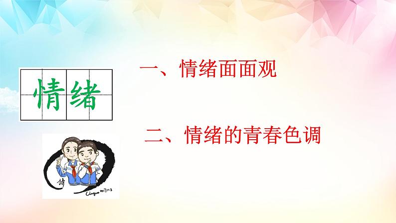 2021-2022学年道德与法治七年级下册  4.1 青春的情绪  课件（22张）第6页