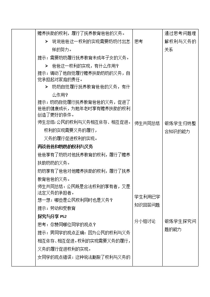 4.2 依法履行义务 教案 2021-2022学年部编版道德与法治八年级下册第2页