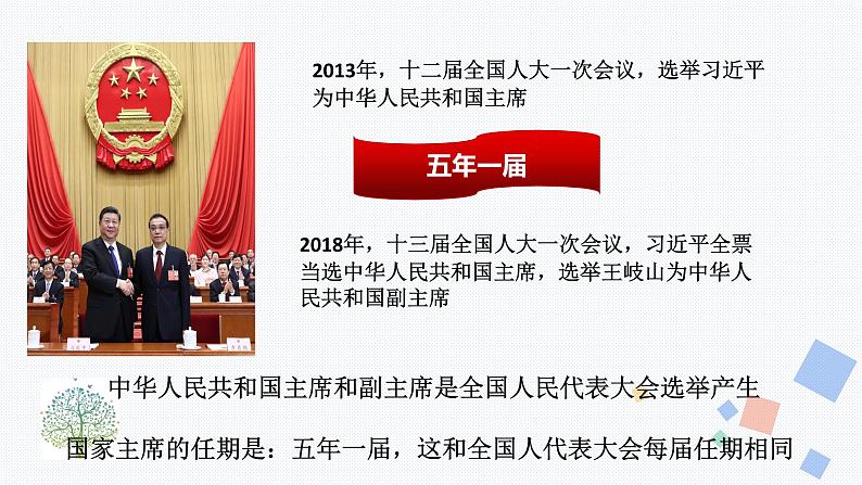 6.2中华人民共和国主席课件-2021-2022学年部编版道德与法治八年级下册第8页