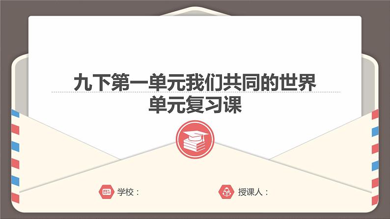 第一单元我们共同的世界复习课件-2021-2022学年部编版道德与法治九年级下册第1页