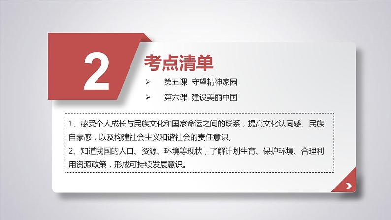 2022年中考道德与法治一轮复习文明与家园复习课件06