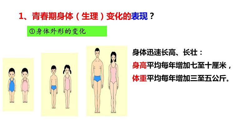 部编版道德与法治七年级下册1.1 悄悄变化的我PPT06