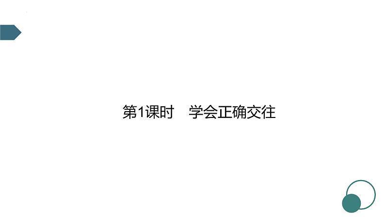 2022年广东省广州市中考道德与法治考点一轮复习课件专题一　学会正确交往　珍惜青春时光01