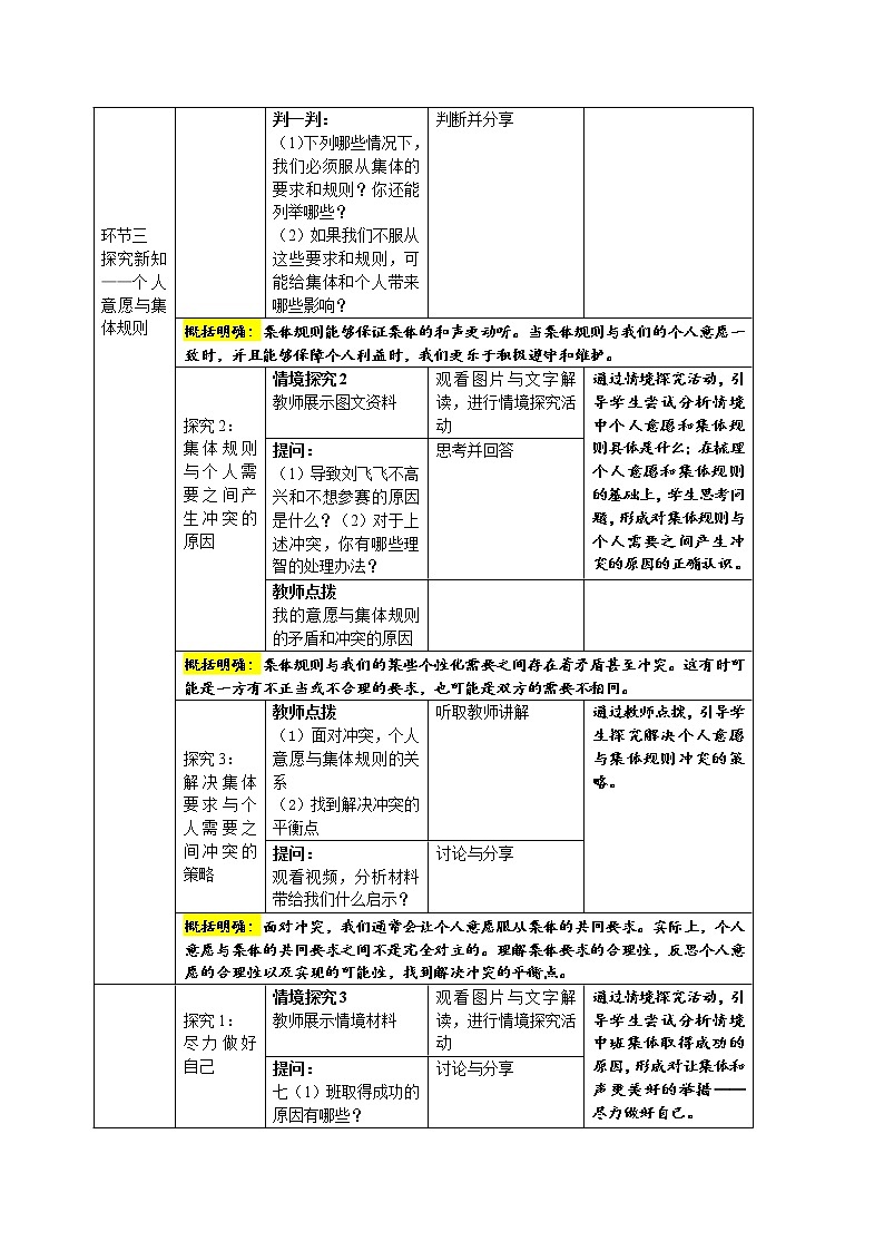 2021-2022学年统编版道德与法治 七年级下册 7.1 单音与和声 教案 (4)第3页