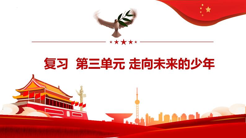 2022年中考道德与法治二轮复习走向未来的少年课件第1页