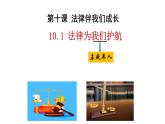 2021-2022学年统编版道德与法治七年级下册 10.1法律为我们护航课件（36张）