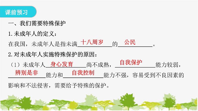 2021-2022学年统编版道德与法治七年级下册 10.1 法律为我们护航 学案课件 (28张)第5页