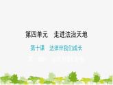 2021-2022学年统编版道德与法治七年级下册 10.1 法律为我们护航 练习课件（18张）