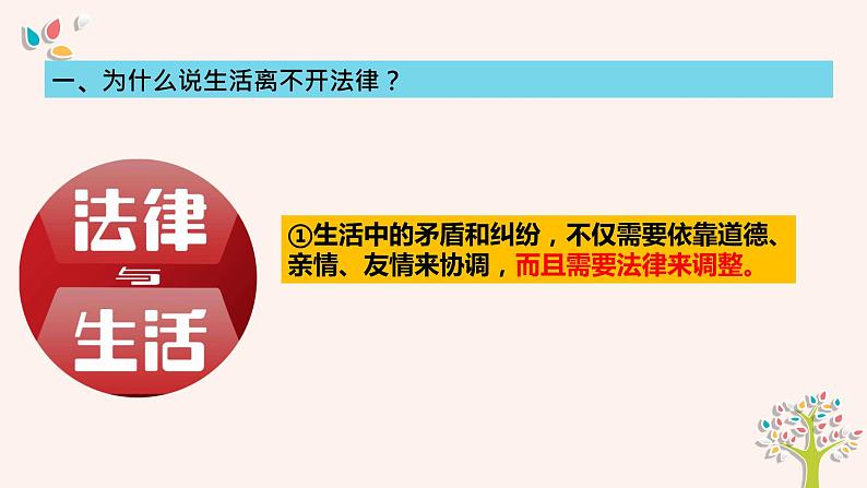 2021-2022学年统编版道德与法治七年级下册 9.1 生活需要法律 课件（29张）第6页