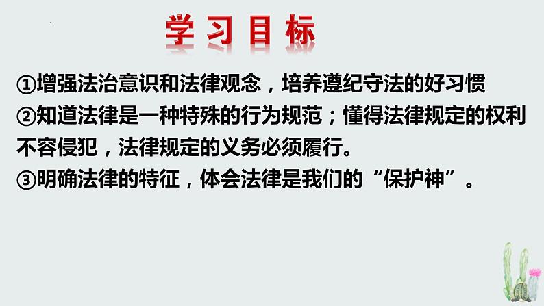 2021-2022学年统编版道德与法治七年级下册 9.2法律保障生活 教学课件（35张）第3页